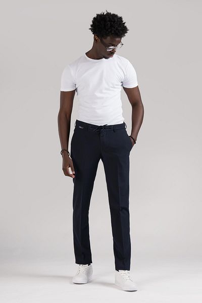 Ecer Summer Slimfit Seersucker - Half Elastic Jogger Pants