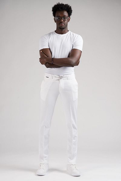 Ecer Summer Slimfit Seersucker - Half Elastic Jogger Pants