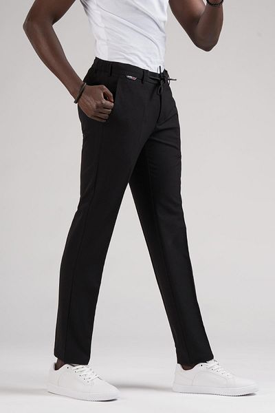 Ecer Summer Slimfit Seersucker - Half Elastic Jogger Pants