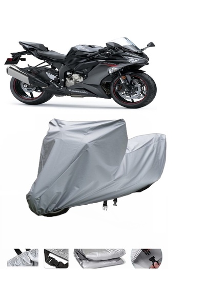 BODYGARD كاواساكي نينجا ZX-6R - مشمع دراجة نارية، طول القوس ومتغير