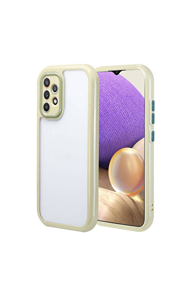 Nezih Case Samsung Galaxy A32 4G Kılıf Kamera Koruması ve Kenarları renkli Ar...