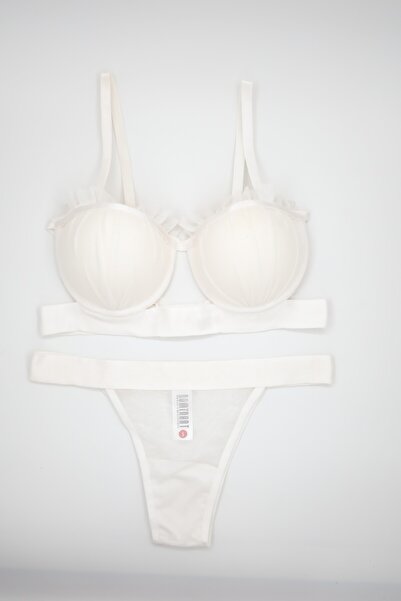 Dominant Set sutien cu susținere cu detaliu din tul