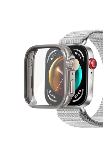 Microsonic Huawei Watch Fit 3 Uyumlu  Apple Watch Ultra Dönüştürücü Ekran Kor...