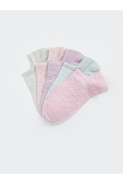 LC Waikiki Pack of 5 Polka Dot Women's Booties Socks