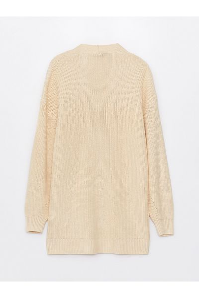 LC Waikiki V-Neck Long Sleeve Women's Knitwear Cardigan