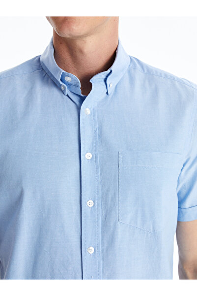 LC Waikiki Pánská košile Oxford – Regular Fit, Krátký rukáv