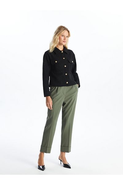 LC Waikiki Comfortable Molded Women's Trousers with Elastic Waist