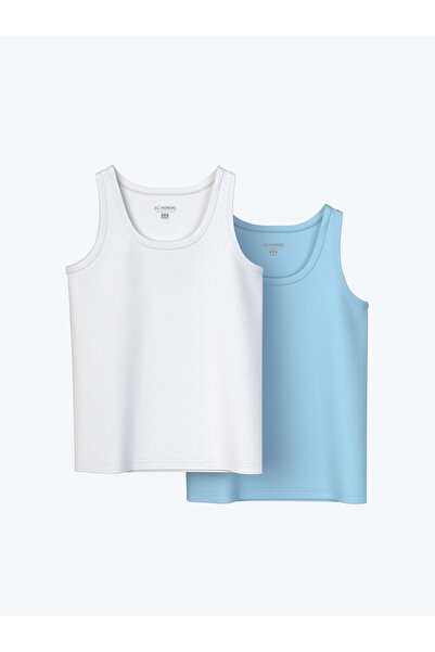 LC Waikiki Boy's Crew Neck Basic Tank Top - Pack of 2