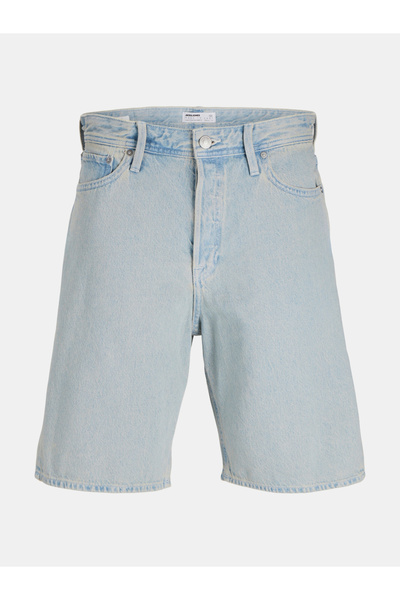 Jack & Jones شورت من الدنيم ذو اللون الحجري مع جيوب