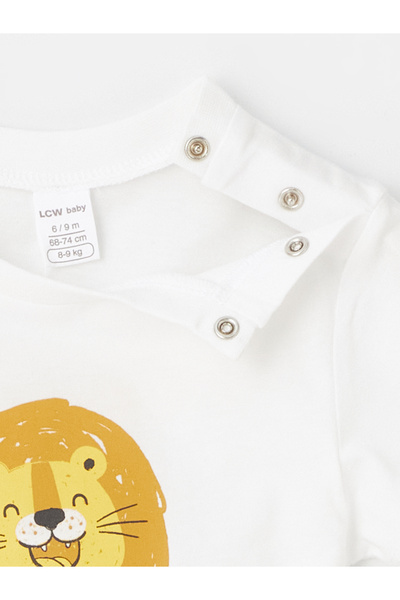 LC Waikiki T-shirt z krótkim rękawem i okrągłym dekoltem dla chłopca