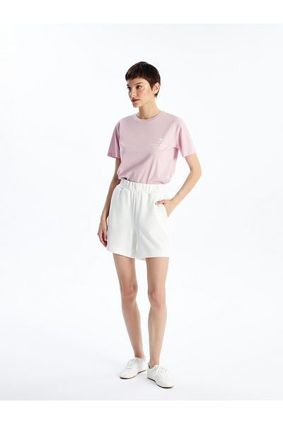 LC Waikiki Gerade Damen-Shorts – elastische Taille