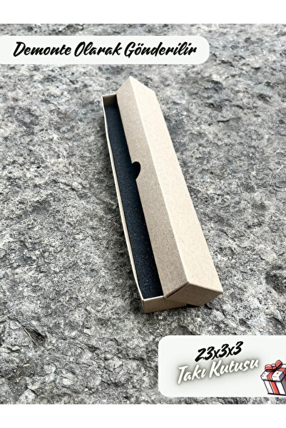 Fatih Kutu 23x3x3 Kraft Kolye Kutusu [Demonte 25 Adet]