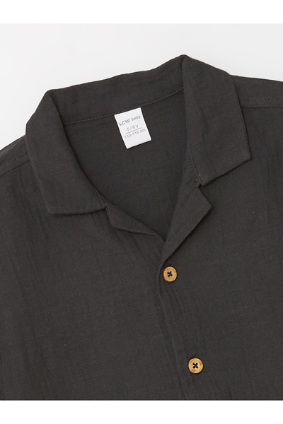 LC Waikiki Lcw galléros rövid ujjú kisfiú ing és rövidnadrág 2 részes készlet