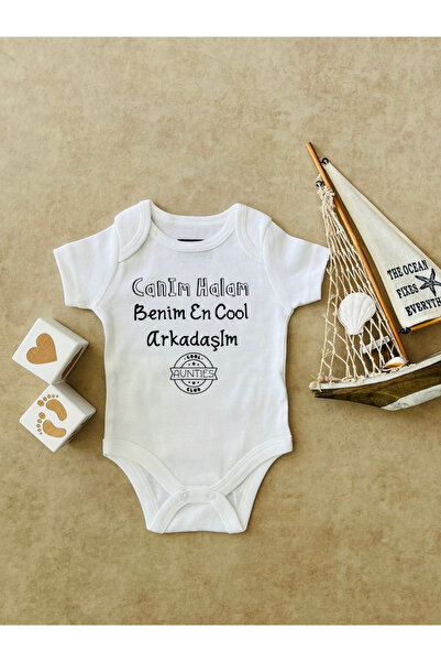 Canım Halam Benim En Cool Arkadaşım - Özel Tasarım Bebek Body/Zıbın