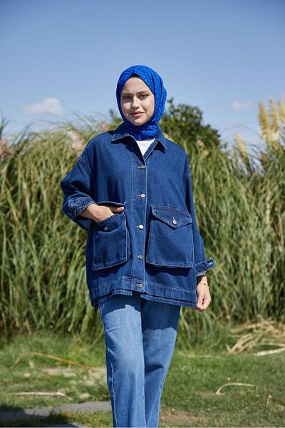 ENZİM JEANS Jachetă de blugi pentru femei - Design confortabil și elegant