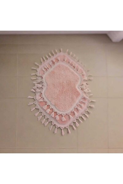 ALTUN CARPET 2 Συσκευασία Παντεσπάνι Μπάνιου με βελούδινο πομπόν - 60x100+50x60