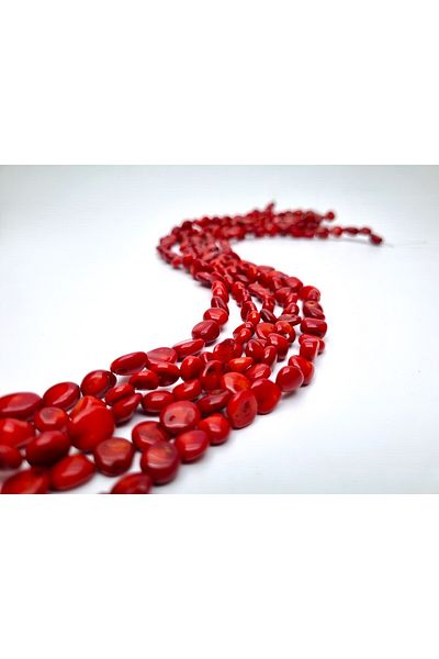 Yüksel Boncuk Natural Stone Coral Unshaped String