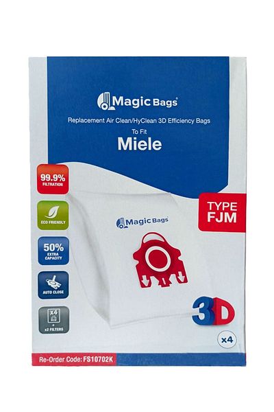 Miele S 700 - 799 كيس غبار لامع - 4 صناديق