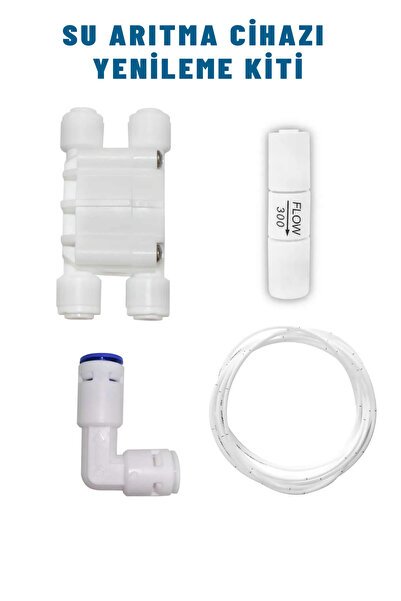 AQUA BELLA Su Arıtma Cihazı Yenileme Kiti Shut Off - 300cc Flow - Check Valf ...