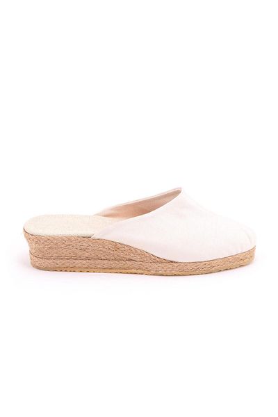 Star Tombis Women's Linen Casual Slippers - Straw Handcrafted, Real Handmade, Doctor Nurse Hospital
