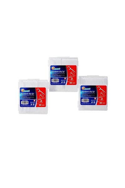 Ksmart خيط تنظيف الأسنان مع مسواك 120 قطعة 40x3 عبوات