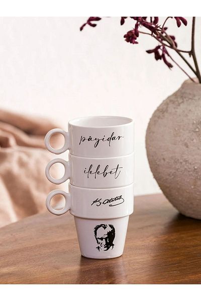 LC Waikiki Ataturk Printed Ceramic Mug 3-Piece city