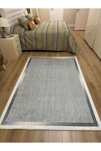 YTR HOME Dijital Baskı Yıkanabilir Kaymaz Taban Dekoratif Salon Mutfak Halısı...