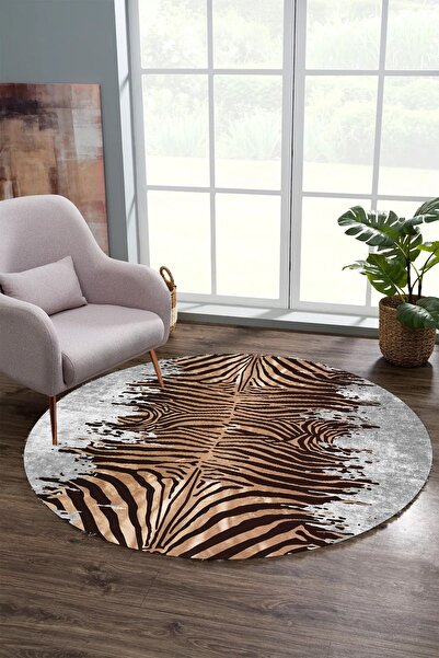 YTR HOME Dijital Baskı Yıkanabilir Kaymaz Taban Dekoratif Salon Mutfak Halısı...