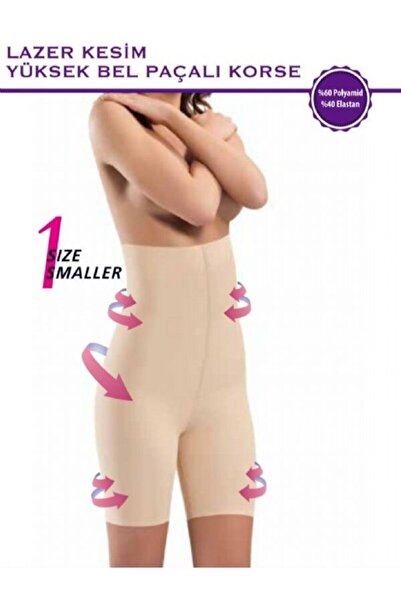 SAUNA SUIT Porfy Lazer Kesim 5 Bölge Toparlayıcı Iz Yapmaz Kadın Iç Göstermeyen Şort Korse Siyah Renk