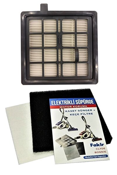 optream مكنسة كهربائية متوافقة مع فاكير بوني / كلايد، فلتر هيبا + فلتر إسفنجي، عبوتان