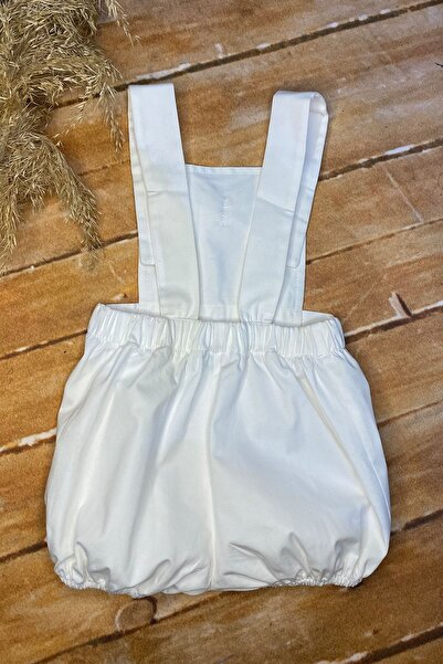 Shecco Babba White Bow Tie Shorts Jumpsuit, Baby Boy Birthday Jumpsuit, Baby Jumpsuit Models