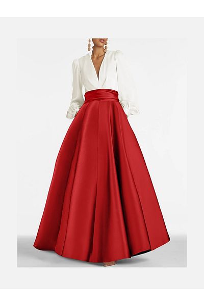 NALINCI Elegant Satin Skirt - Night