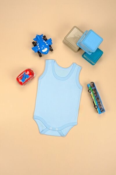 bebetospik Cotton Thick Strap Soft Snap Bodysuit