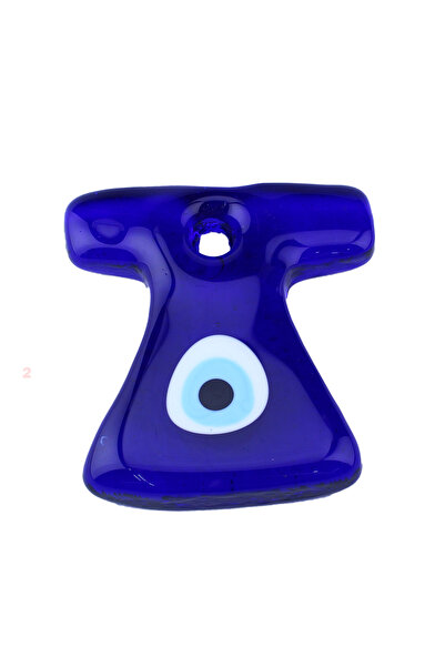 TT Tahtakale Toptancıları Γυάλινη χάντρα με το έμβλημα του κακού, με τρύπα, μ...