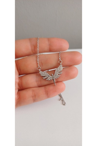 Feride قلادة من الفولاذ ميكائيل الملاك الجناح المرأة قلادة الاتجاه 316 لتر ال...