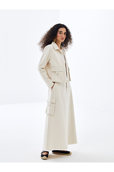 LC Waikiki Laza szabású női farmer szoknya