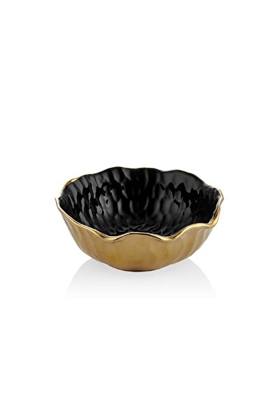 La madore Lotus  Siyah   - Gold   Salata Kasesi 22 x22x 9 cm