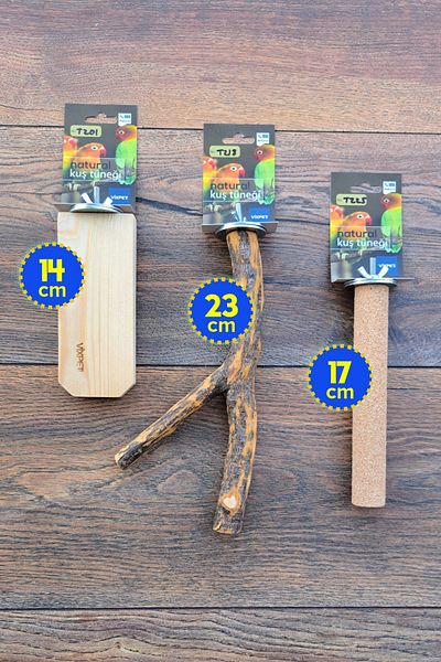 Vixpet Venty 3 Pieces Natural - Pedicure Featured Parrot Perches |   Lori |   Monk |   Kayak |   Senegal |   M156