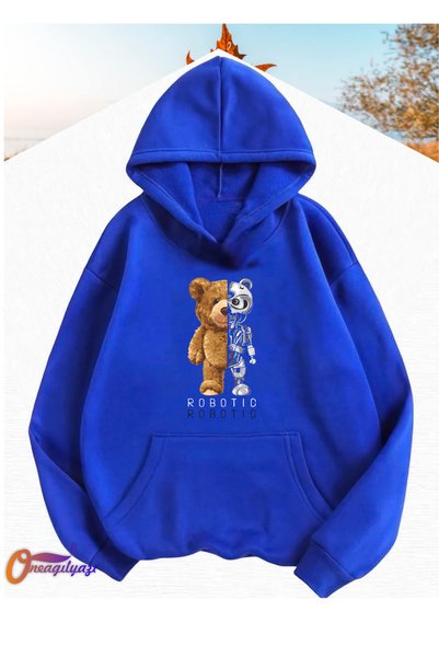oneagılyazı Robotic Children's Sweatshirt Hoodie
