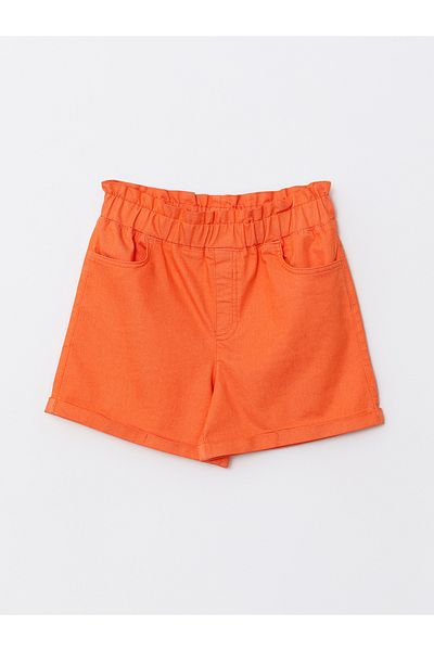 LC Waikiki Dívčí kraťasy Gabardine - základní model s elastickým pasem