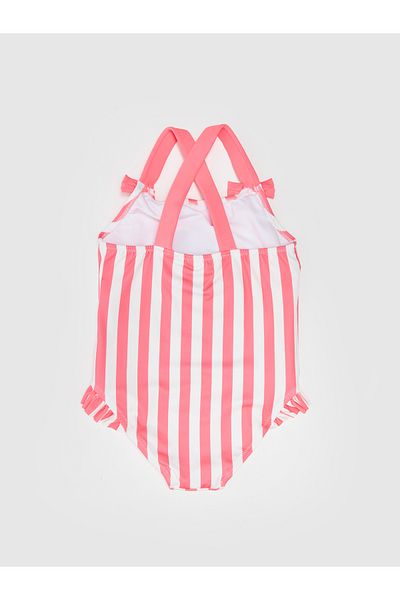LC Waikiki Baby-Mädchen-Badeanzug mit Minnie-Maus-Muster und Krone