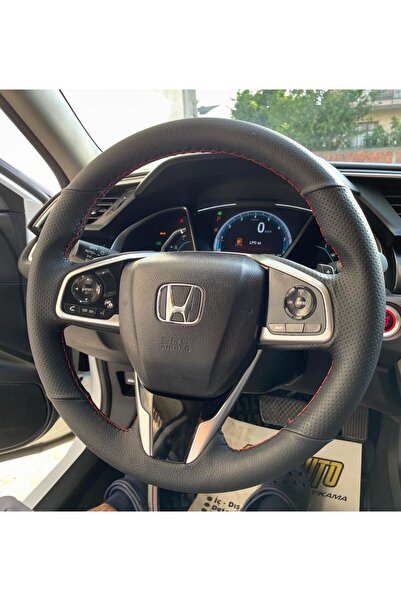 dk direksiyon Kaplamacı HONDA CİVİC FC5 ARACA ÖZEL DİKMELİ DİREKSİYON KILIFI ...