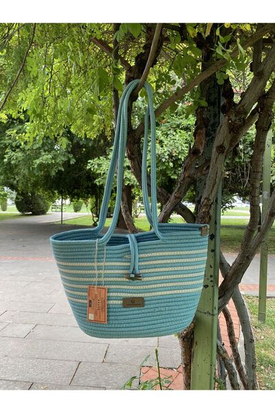 ModaCardin Пляжна сумка та сумка через плече - сумка ручної роботи з джутового плетіння