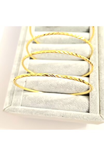 AKSESUARIM Altın Kaplama Tekli Burma Bilezik