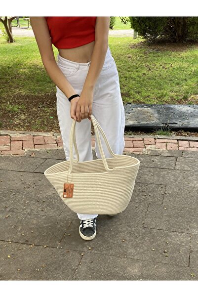 ModaCardin Пляжна сумка та сумка через плече - сумка ручної роботи з джутового плетіння