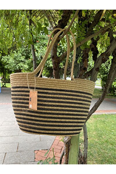 ModaCardin Пляжна сумка та сумка через плече - сумка ручної роботи з джутового плетіння