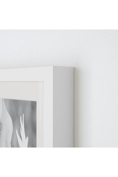 IKEA Rödalm 13X18 cm White Wooden Photo Picture Frame - Deep Thick Edges