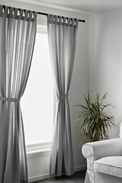 IKEA LENDA Perde/2 Kanat Ve Bağı