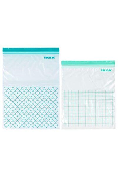 IKEA Istad Kilitlenebilir Buzdolabı Poşeti 15'li 28.5 X 41 Cm + 15'li 27 X 34 Cm