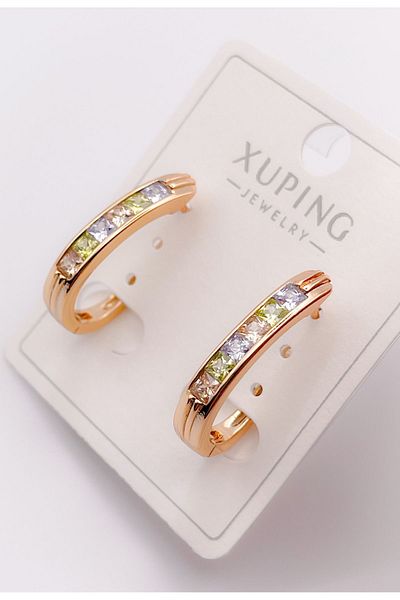 Trinos Special Series Jewelled Earrings Rose Gold